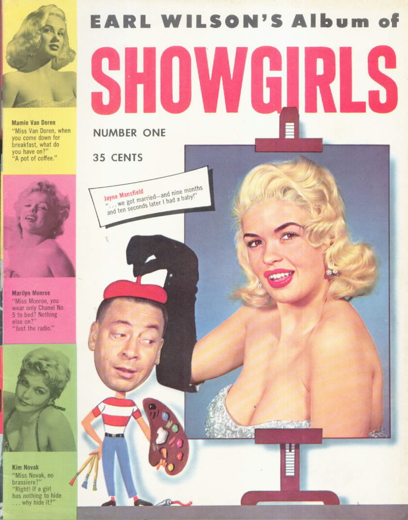 EARL WILSON'S ALBUM OF SHOWGIRLS No.1 with Mamie Van Doren, Marilyn Monroe, Kim Novak, etc.