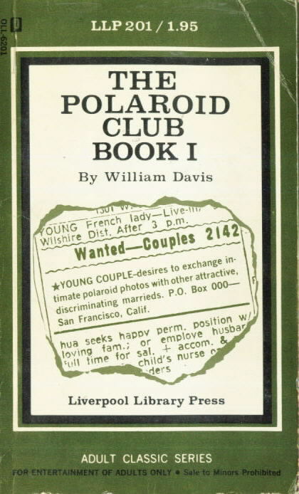 THE POLAROID CLUB Book 1 William Davis (Edward D. Wood Jr. ?)